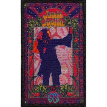 Janis Joplin - Floral Flame - patch officiële merchandise, Ophalen of Verzenden, Nieuw, Kleding