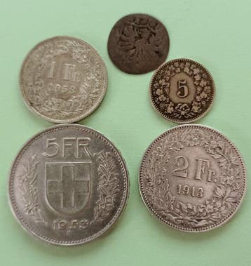 Zwitserland - Stad Basel - Zilveren Vierer (4 pfennig) o.J.