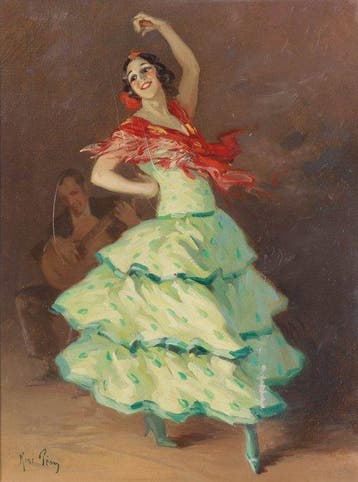 René Pean (1875-1955) - Flamengo danseres