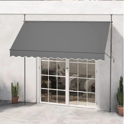 EXCELFU Schaduwscherm voor campers met rits 10 'x 9' - zwart gaas, UV-blokker, zonnescherm, complete kits voor camper, camper, reisaanhangwagen luifel