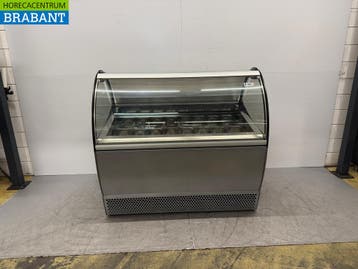 ISA Schepijsvitrine Ijsvitrine 16 x 5 liter bak 150,5 cm, Ophalen of Verzenden, Gebruikt