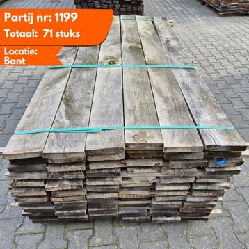 Partij Eiken planken 2100-2300x160x27-30mm Windgedroogd, Ophalen of Verzenden, Nieuw