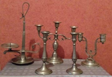Taperstick (kleine blaker met een dunne pijp) (5) - Tin -