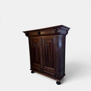 Kast - Eik - Antiek massief hout