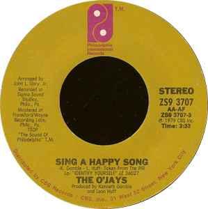 vinyl single 7 inch - The OJays - Sing A Happy Song / On..., Verzenden, Zo goed als nieuw, 7 inch, R&B en Soul