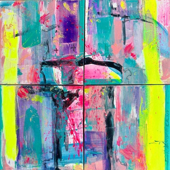 Lina Verano - Amsterdam, Antiek en Kunst, Kunst | Schilderijen | Modern