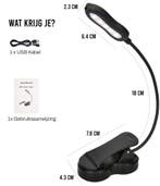 2dekans | Podec Leeslampje – Met Klem & Dimbare Lichtstanden, Huis en Inrichting, Lampen | Tafellampen, Ophalen of Verzenden, Zo goed als nieuw