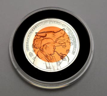 Ghana. 2 Cedis 2017 Sherlock Holmes - Fine Titanium (Zonder