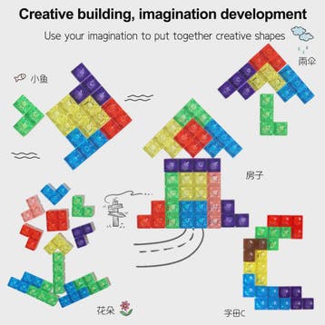 3D Transparant Tetris Puzzel - Logisch Denkspel voor Kindere, Verzenden, Nieuw