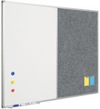 Combiboard, whiteboard en prikbord 120x90 cm, gelakt staal, Overige plaatsen, Ophalen of Verzenden, Nieuw in verpakking, Overige typen