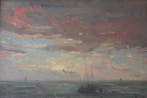 Lucien Frank (1857-1920) - Marine, Antiek en Kunst