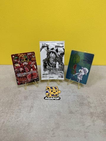 One Piece - 3 Verzegelde kaart - Monkey D. Luffy Lotto 3, Nieuw