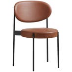 Verpan Serie 430 Stoel Leer Bruin - Eetkamerstoel -, Huis en Inrichting, Stoelen, Zo goed als nieuw, Bruin