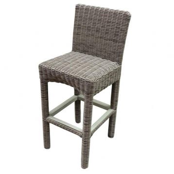 Showroommodel 4 x Londen barstoel pure wicker, Tuin en Terras, Ophalen of Verzenden, Nieuw