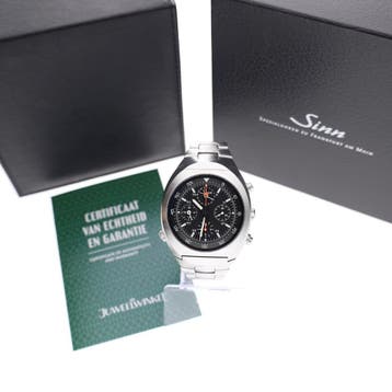 Sinn 142 St II Weltraumchronograph; Automatisch Heren Hor..., Overige merken, Polshorloge, Ophalen of Verzenden, Leer