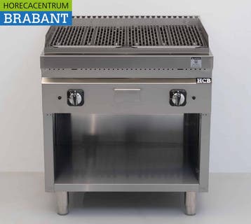 HCB RVS Lavagrill Lavasteengrill Gasgrill 18 kW 80 cm Horeca, Ophalen of Verzenden, Nieuw in verpakking