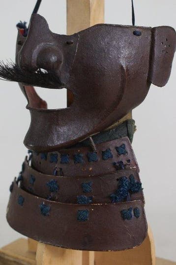 Mengu/Menpo - Japan - E3-336 Sabinuri Menpo Samurai Yoroi
