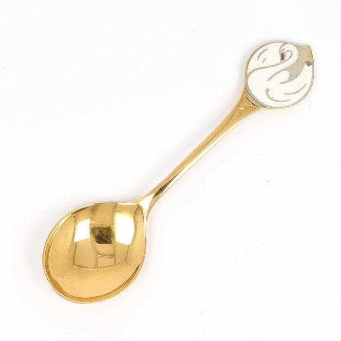 Robbe & Berking - Jaarlepel 1994 Zwaan - Lepel - .925, Antiek en Kunst, Antiek | Goud en Zilver