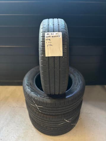 185/65/15 CONTI ECOCONTACT 6 5MM 4 STUKS 160,- (0319), Auto-onderdelen, Banden en Velgen, Ophalen, Gebruikt, 15 inch, 185 mm