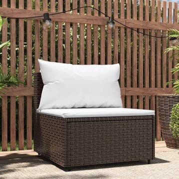 Buitenbank Poly Rattan - 40% Korting | Tweedekansje, Ophalen of Verzenden, Zo goed als nieuw, Wicker