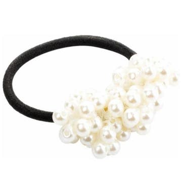 Fako Fashion - Haarelastiek Parels - Gala & Bruiloft - Wit, Verzenden, Nieuw