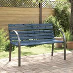 vidaXL Kindertuinbank 81 cm Chinees vurenhout grijs, Verzenden, Nieuw, Hout
