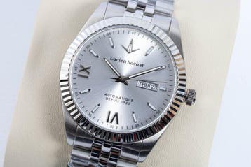 Lucien Rochat - BIENNE - Automatic - Silver - day/date - 41, Nieuw