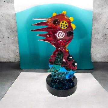 sculptuur, Phantom - 18 cm - Glas, Antiek en Kunst