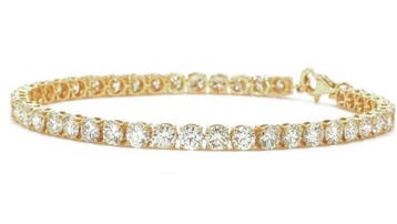 Armband - 14 karaat Geel goud - 10.28ct. tw. Diamant, Nieuw