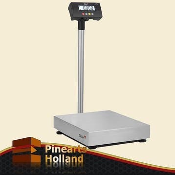Gram ZMISSIL RVS weegschaal, display op statief 150kg x 20g, 1 tot 500 gram, Nieuw, 100 kg of meer, Ophalen of Verzenden