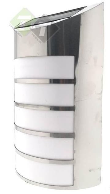 LED Wandlamp + Sensor, Luxe Uitvoering, Werklamp Solar, RVS, Doe-het-zelf en Verbouw, Ophalen of Verzenden, Nieuw, Overige typen