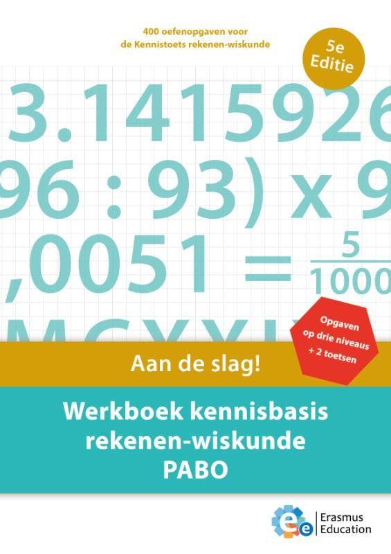 Werkboek kennisbasis rekenen-wiskunde PABO, 9789082792966, Boeken, Studieboeken en Cursussen, Zo goed als nieuw, HBO, Verzenden
