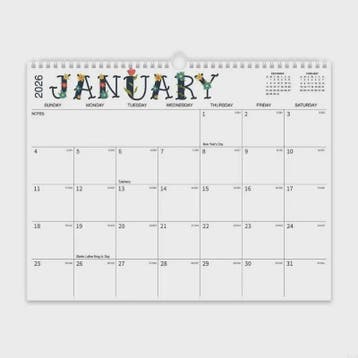 Kalender 2026-2027: Wandkalender Maandplanner 18 Maanden (Ja, Verzenden, Nieuw