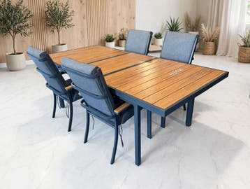 Luxe tuinset aluminium met weersbestendige kussens en uit..., Tuin en Terras, Tuinsets en Loungesets, Verzenden, Nieuw