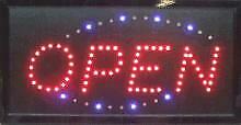 LED bord ' OPEN '  met knipper, Verzenden, Nieuw