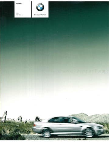 2005 BMW M3 BROCHURE DUITS, Nieuw, BMW, Author