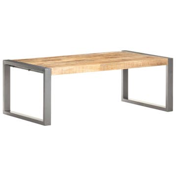 vidaXL Salontafel 110x60x40 cm ruw mangohout, 100 tot 150 cm, Verzenden, Nieuw, 50 tot 100 cm