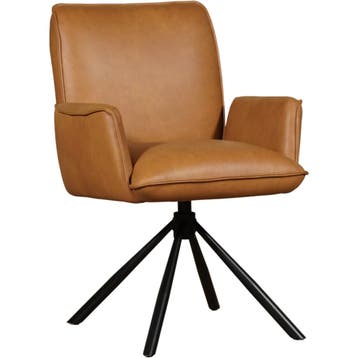 Leren draaibare eetkamerstoel Elite, 60 tot 90 cm, Nieuw, Leer, Ophalen of Verzenden