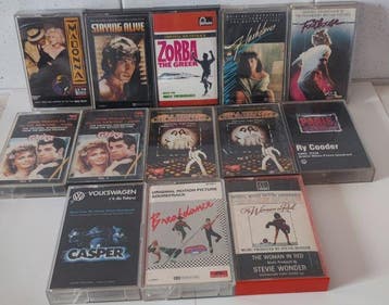 Various Original Soundtracks - 13 x tapes feat. Grease,, Nieuw in verpakking