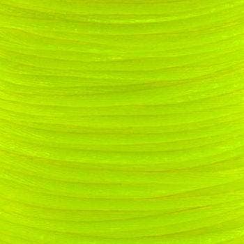 2 meter Macrame Satijndraad 1.0 Neon Yellow (Macramé koord), Ophalen of Verzenden, Nieuw, Draad