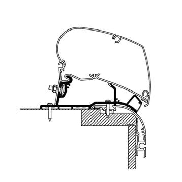 Thule Caravan Roof Top Adapter LED 425, Ophalen of Verzenden, Nieuw, Thule