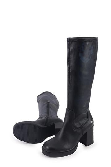 Mustang Laarzen in maat 38 Zwart, Kleding | Dames, Schoenen, Hoge laarzen, Verzenden, Zwart, Mustang