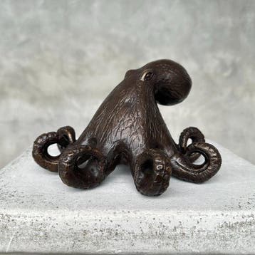 Beeld, No Reserve Price - A Octopus Sculpture in Bronze - 11