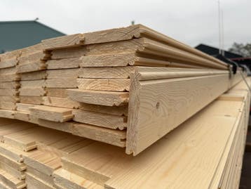 Vuren kraaldelen 22x125mm gegrond en onbehandeld, Minder dan 25 mm, Nieuw, Ophalen of Verzenden, Plank