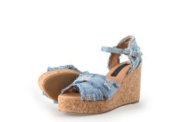 Colors of California Sleehakken in maat 38 Blauw, Zo goed als nieuw, Schoenen met hoge hakken, Colors of California, Verzenden