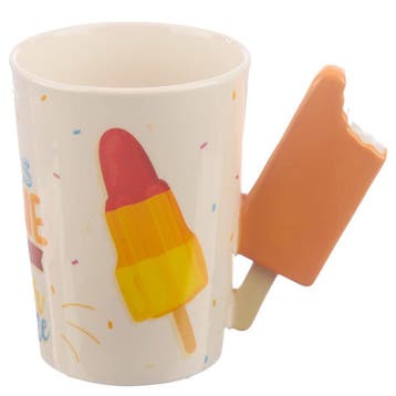 Keramiek mok IJs Lollie (Eten & Drinken, Mokken), Ophalen of Verzenden, Nieuw, Keramiek