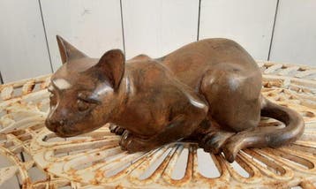 P. Chenet Foundry - Figuur - Grote Kat - 23 cm - 2,6 kg -