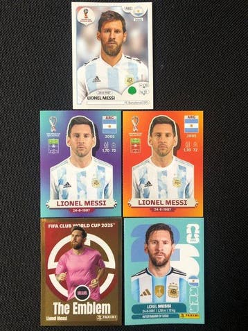 Panini World Cup Lionel Messi - 5 Sticker - Near Mint (NM), Nieuw