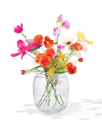 HEMA Vaas 8.2x21.8 glas transparant van €9.99 voor €7 sale, Huis en Inrichting, Woonaccessoires | Vazen, Verzenden, Nieuw, Transparant