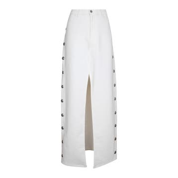 3x1 NYC • lange witte denim rok • W30, Kleding | Dames, 3x1, Verzenden, Nieuw, Wit